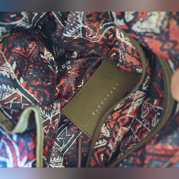Sanctuary shoulder olive leather bag - Picture 13 of 13